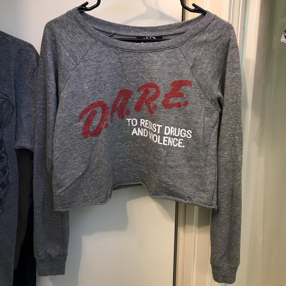 Cropped D.A.R.E. sweatshirt